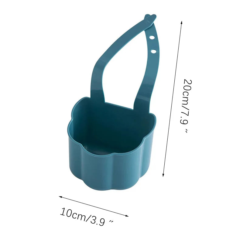 Kitchen Sink Drain Rack Soap Sponge Holder Hanging Storage Basket for Bathroom Adjustable Faucet Holder Kitchen Accessories