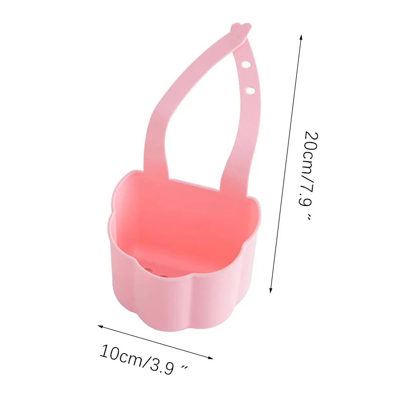 Kitchen Sink Drain Rack Soap Sponge Holder Hanging Storage Basket for Bathroom Adjustable Faucet Holder Kitchen Accessories