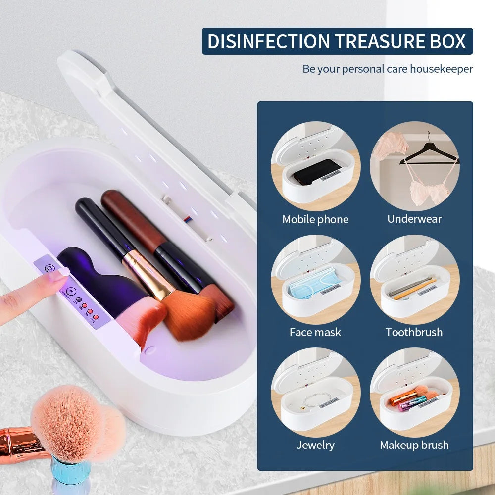 UV Nail Manicure Make up Tool Sterilizer Disinfection Box